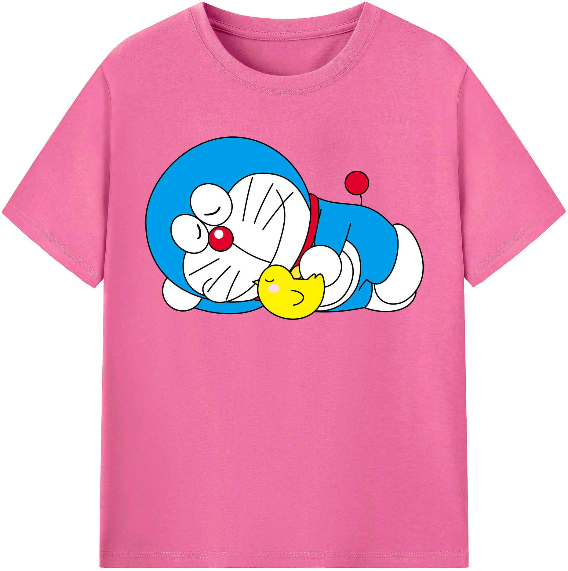 （画像用） ドラえもん Doraemon レディースカジュアルプリントTシャツ（綿100％）